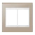 Placa 6 Módulos 4X4 - Refinatto - Champanhe com Branco 13978546 - comprar online