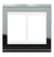 Placa 6 Módulos + Suporte 4X4 - Refinatto - Titânio com Branco CTB054