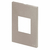 Placa 2 Módulos Juntos + Suporte 4x2 - Blux Recta - Fendi Fosco / 15481-4