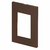 Placa 3 Módulos + Suporte 4x2 - Blux Recta - Chocolate Fosco / 15497-0 - comprar online