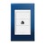 Conjunto 1 Tomada Telefone RJ11 - Refinatto - Classic Blue Acetinado com Branco SCBB032
