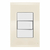 Conjunto 1 Interruptor Paralelo- Tramontina Liz Bege / Branco - TLBEB003