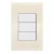 Placa Cega 4X2 - Tramontina Liz Bege / Branca - TLBEB035