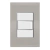 Conjunto 1 Interruptor Paralelo- Tramontina Liz Fendi / Branco - TLFB003