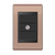Conjunto 1 Tomada TV - Refinatto - Rose Gold com Preto CRGP034