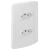 Conjunto 1 Tomada 10A + 1 Tomada 20A - Weg Composé - Branco WCB031