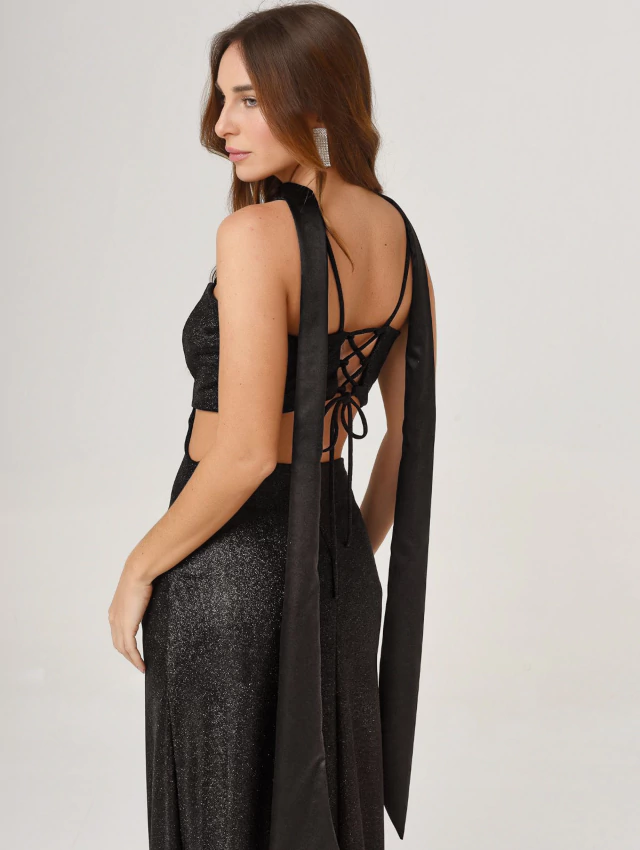 Vestido Matilda Glitter negro de Enbabia — imagen 3