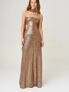 VESTIDO MATILDA LENTEJUELAS COBRE en internet