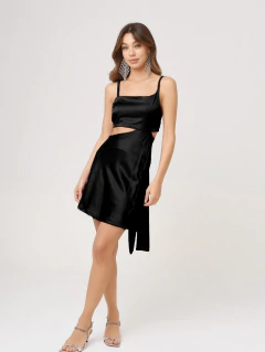 VESTIDO ALBA CORTO NEGRO - comprar online