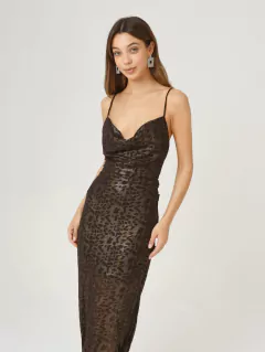 VESTIDO AMANDA PRINT FOIL - Enbabia