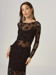VESTIDO ANASTASIA MANGA LARGA FLORES en internet
