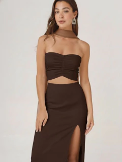 TOP VENUS LAZO MARRON