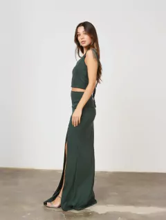 POLLERA LUCY TAJO VERDE - Enbabia