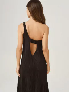 VESTIDO MIA ACANALADO NEGRO - Enbabia