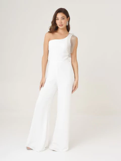 MONO MIA CREPPE BLANCO APLIQUE NATURAL - comprar online