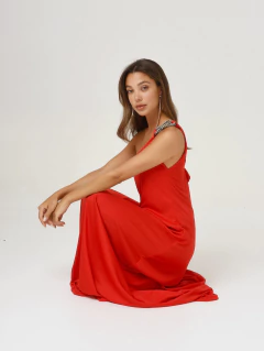 VESTIDO MIA STRASS ROJO en internet