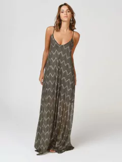 VESTIDO MORGAN RED LUREX VERDE