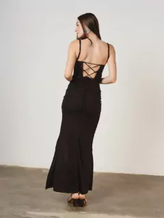 POLLERA LUCY TAJO NEGRO - comprar online
