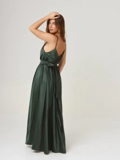 VESTIDO CHERIE VERDE BOTELLA - Enbabia