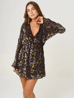 VESTIDO FRANCIS PANA FLORES