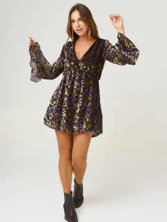 VESTIDO FRANCIS PANA FLORES - tienda online