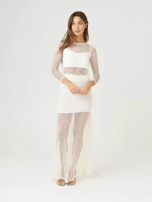 VESTIDO ANASTASIA MANGA LARGA BLANCO