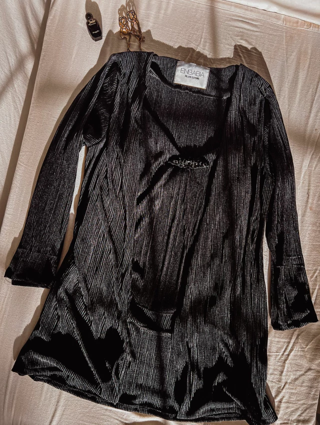 Remera phoenix acanalado negro — imagen 4
