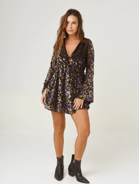 VESTIDO FRANCIS PANA FLORES - comprar online