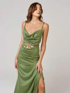 Imagen de VESTIDO AMATISTA VERDE OLIVA