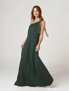 VESTIDO MIA VERDE BOTELLA