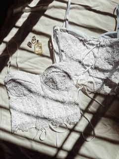 CORSET CHARDONNAY GIPIURE BLANCO - comprar online