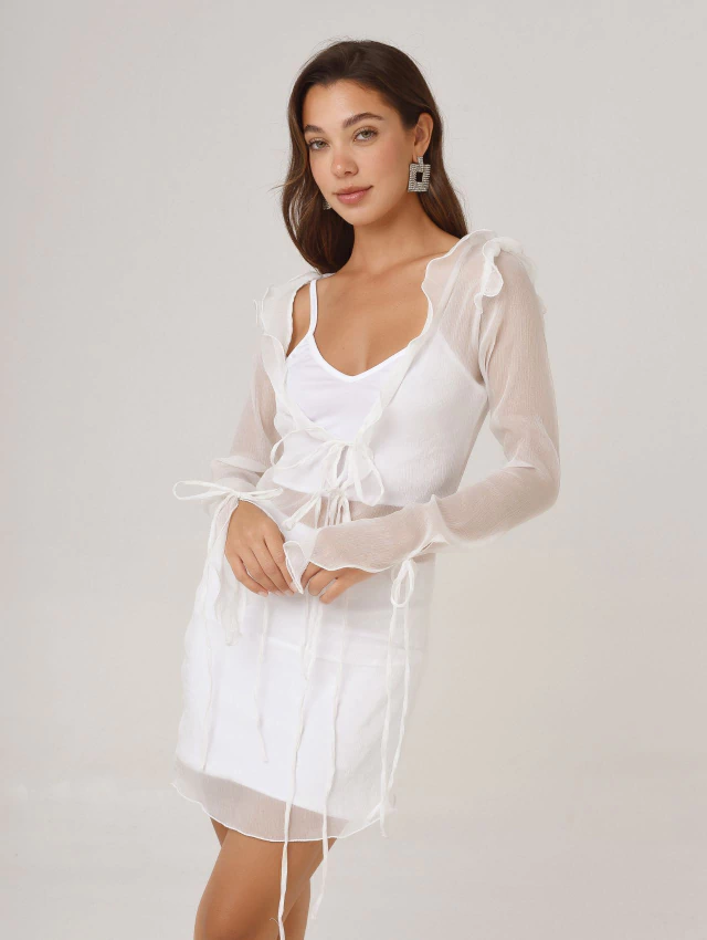 VESTIDO BRITNEY CORTO BLANCO