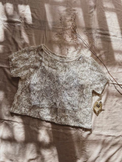 REMERA RED LENTEJUELAS NATURAL - comprar online