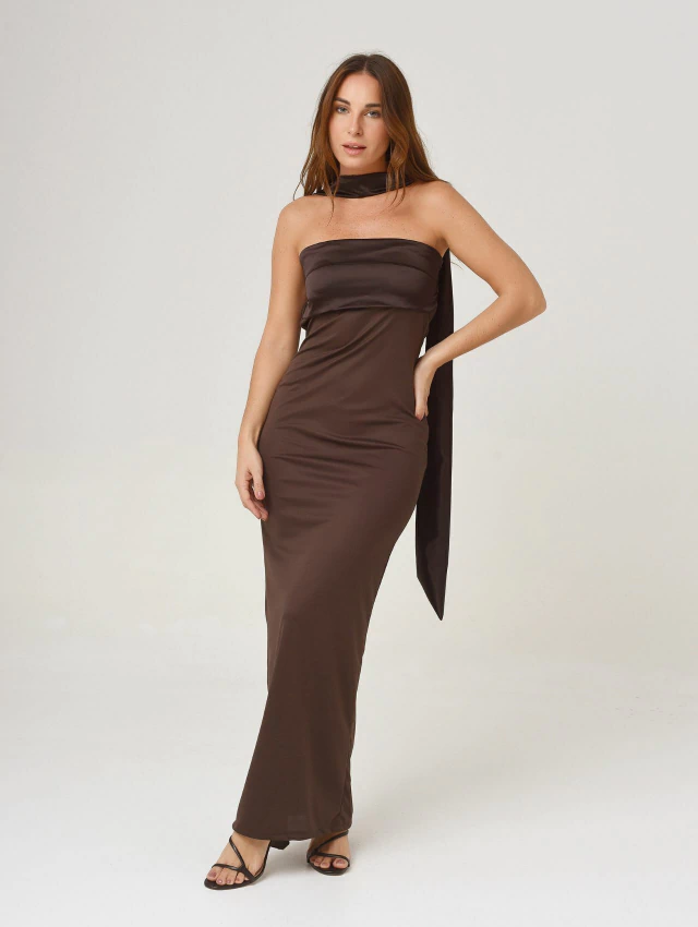 Vestido bianca marrón