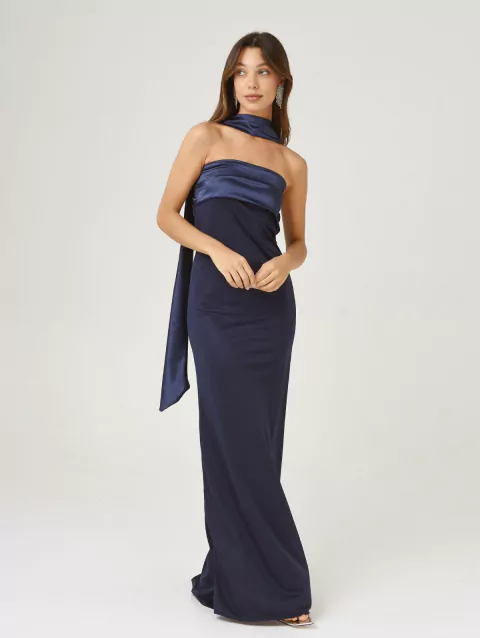 VESTIDO BIANCA AZUL MARINO