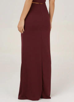 POLLERA LUCY TAJO BORDEAUX en internet