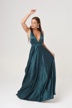 VESTIDO TULUM VERDE BOTELLA - Enbabia