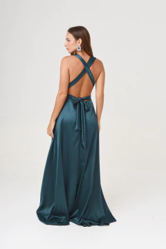 Imagen de VESTIDO TULUM VERDE BOTELLA