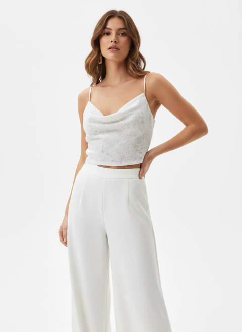 TOP RITA ENCAJE BLANCO - comprar online
