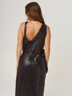 Imagen de VESTIDO HELENA LENTEJUELAS LARGO AZUL MARINO