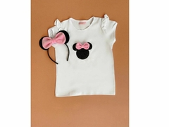 REMERA MINNIE CLASICA ROSA