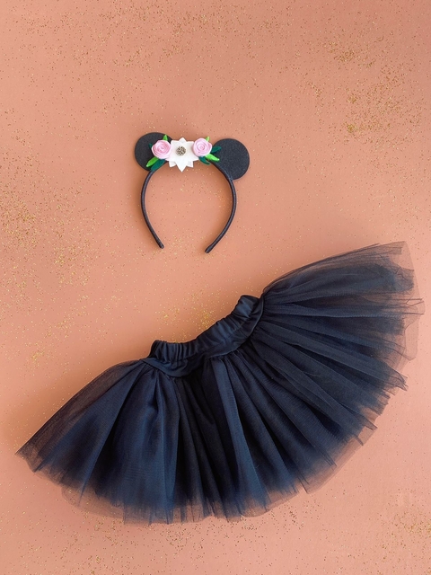 KIT TUTU PANDA NEGRO
