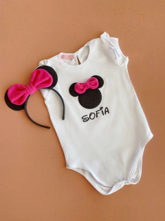 CONJUNTO MINI MINNIE NEGRO PERSONALIZADO - comprar online