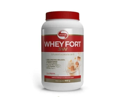 Whey Fort 3W Pote 900G Paçoca