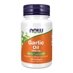 OLEO DE ALHO 1500MG 100 SOFTGELS NOWFOODS - loja online