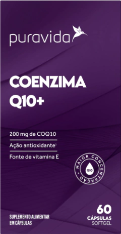 Coenzima Q10+ 200Mg (dose) 60 Caps - PuraVida