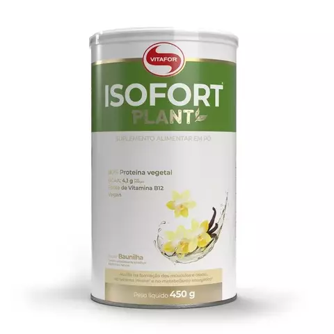 Isofort Plant - Proteína Vegana - 450gr Baunilha