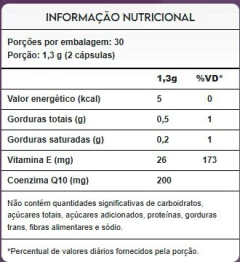 Coenzima Q10+ 200Mg (dose) 60 Caps - PuraVida - comprar online