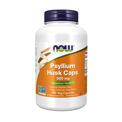 CASCA DE PSYLLIUM 500MG 200 VEG CAPS NOWFOODS - comprar online
