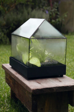 CASA INVERNADERO CON BASE DE METAL - comprar online